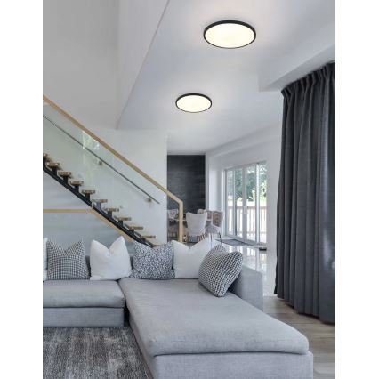 Globo - LED stropna svjetiljka LED/20W/230V 4000K Ø 30 cm crna