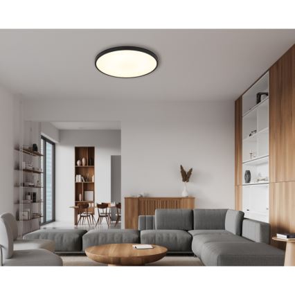 Globo - LED Stropna svjetiljka LED/32W/230V 4000K pr. 40 cm crna