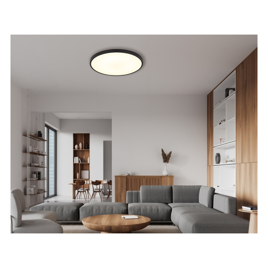 Globo - LED Stropna svjetiljka LED/32W/230V 4000K pr. 40 cm crna