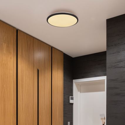 Globo - LED Stropna svjetiljka LED/18W/230V 3000K pr. 35 cm crna