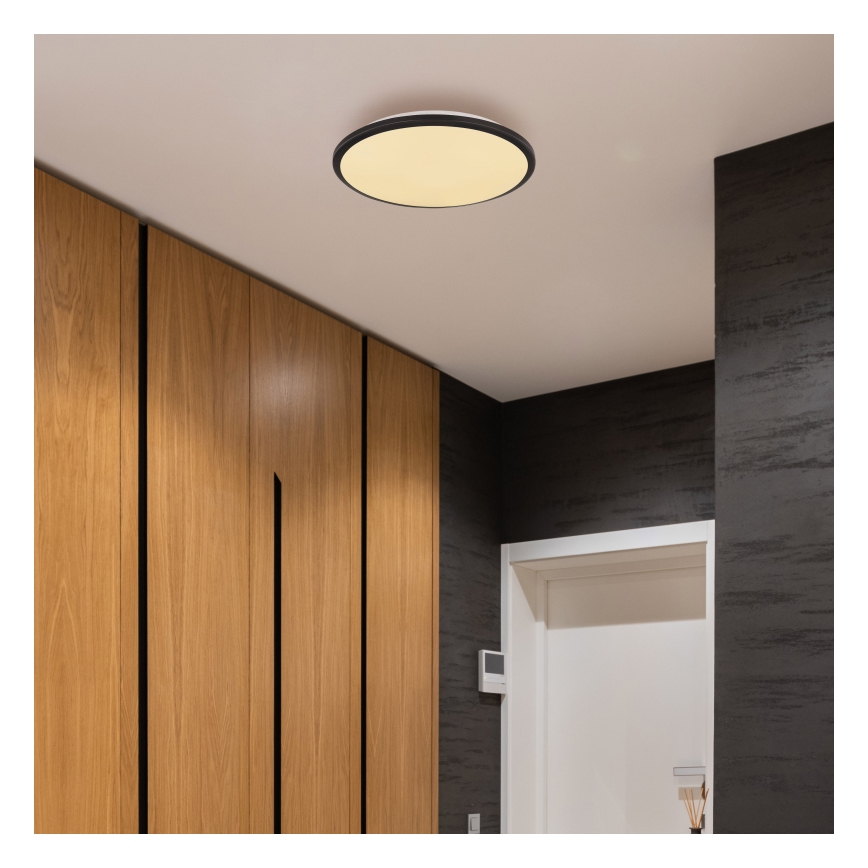 Globo - LED Stropna svjetiljka LED/18W/230V 3000K pr. 35 cm crna