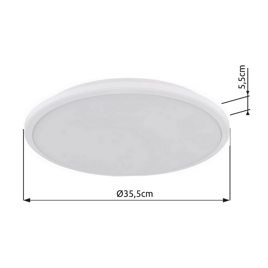 Globo - LED Stropna svjetiljka LED/18W/230V 3000K pr. 35 cm bijela