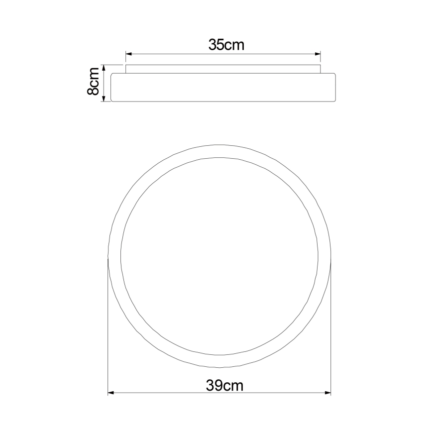 Globo - LED Prigušiva stropna svjetiljka LED/18W/230V + daljinski upravljač