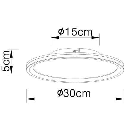 Globo - LED Stropna svjetiljka LED/30W/230V pr. 30 cm