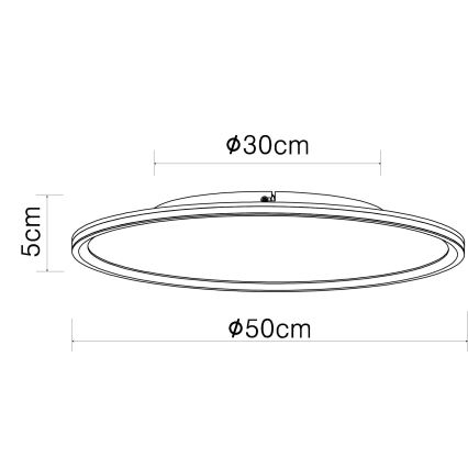 Globo - LED Stropna svjetiljka LED/58W/230V pr. 50 cm