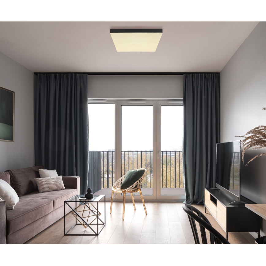 Globo - LED stropna svjetiljka s prigušivanjem LED/24W/230V 2700-6500K crna + daljinski upravljač