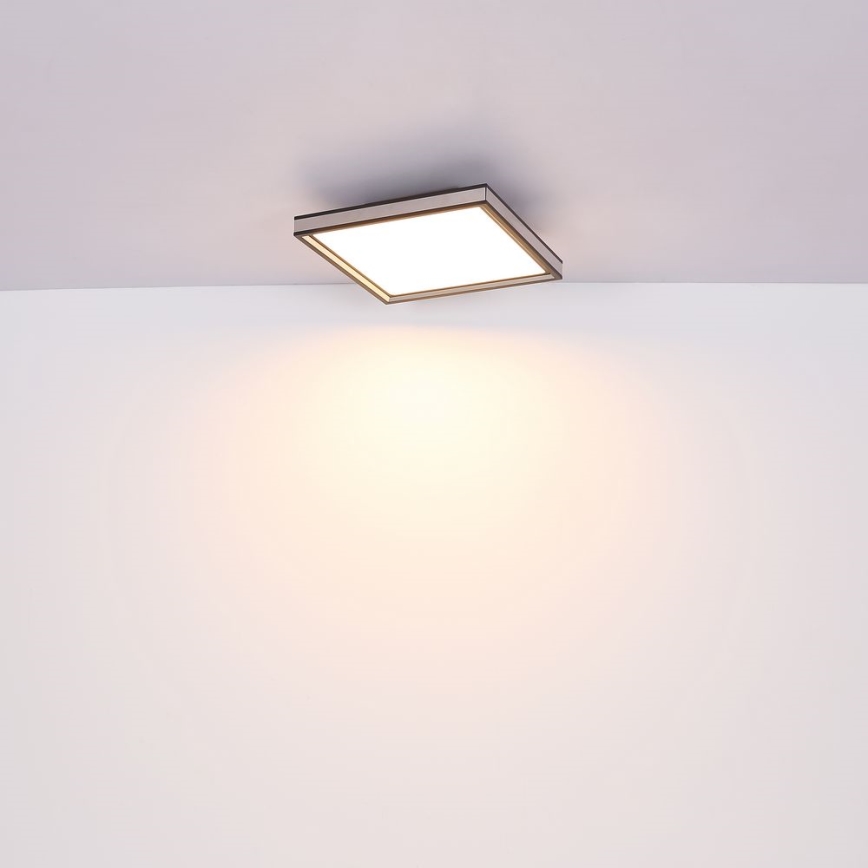 Globo - LED Stropna svjetiljka LED/12W/230V 30x30 cm crna/bijela