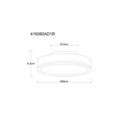 Globo - LED Stropna svjetiljka LED/12W/230V 3000K pr. 30 cm