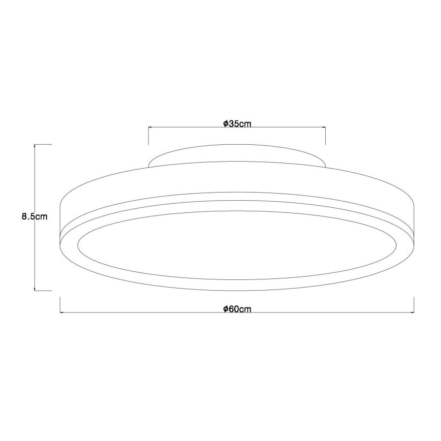 Globo - prigušivo LED stropno svjetlo LED/40W/230V 2700-6500K promjer 60 cm + daljinski upravljač