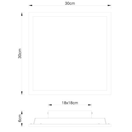 Globo - LED Stropna svjetiljka LED/12W/230V