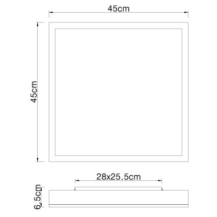 Globo - LED Stropna svjetiljka LED/24W/230V