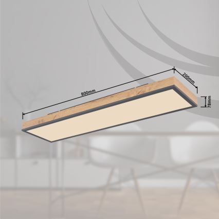 Globo - LED Prigušiva stropna svjetiljka LED/24W/230V 2700-6500K + daljinski upravljač