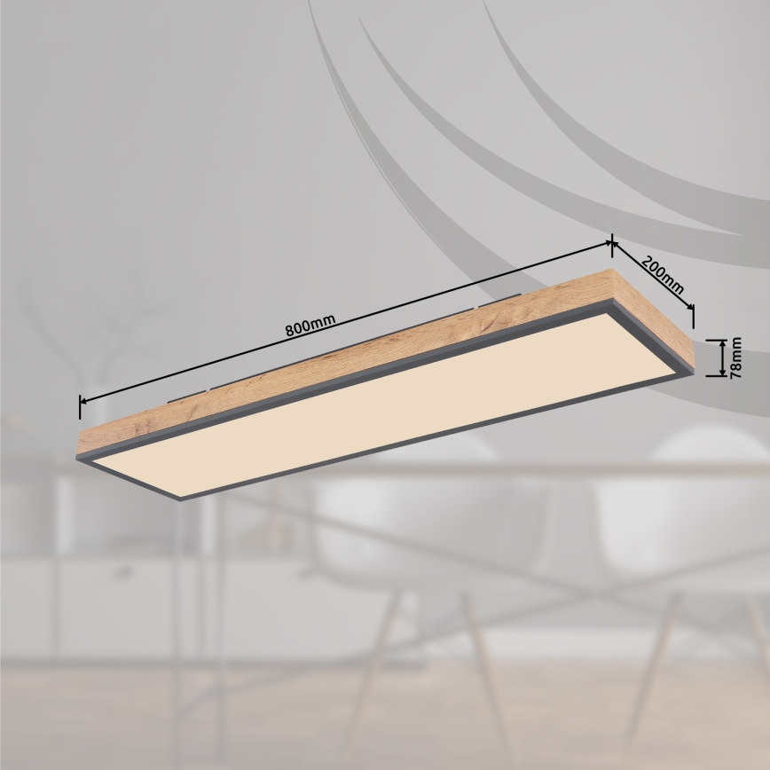 Globo - LED Prigušiva stropna svjetiljka LED/24W/230V 2700-6500K + daljinski upravljač