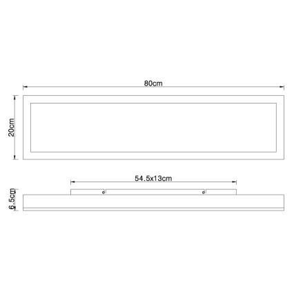 Globo - LED Stropna svjetiljka LED/24W/230V