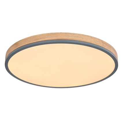 Globo - LED Prigušiva stropna svjetiljka LED/40W/230V 2700-6500K pr. 60 cm + daljinski upravljač smeđa/siva