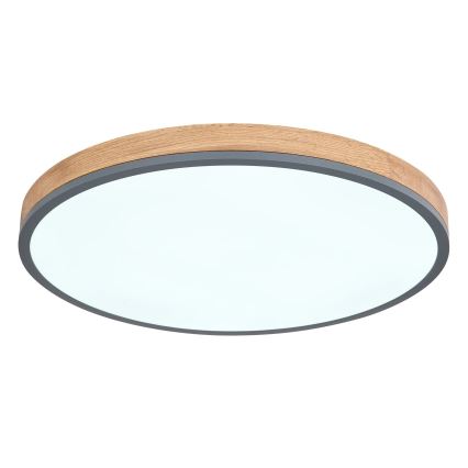 Globo - LED Prigušiva stropna svjetiljka LED/40W/230V 2700-6500K pr. 60 cm + daljinski upravljač smeđa/siva