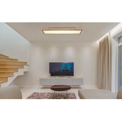 Globo - prigušivo LED stropno svjetlo LED/36W/230V 2700-6500K smeđa/siva + daljinski upravljač
