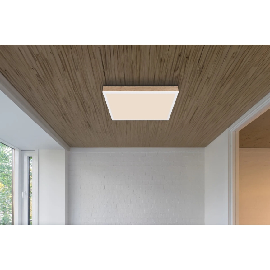 Globo - LED stropna svjetiljka s prigušivanjem LED/24W/230V 2700-6500K + daljinski upravljač smeđa/bijela