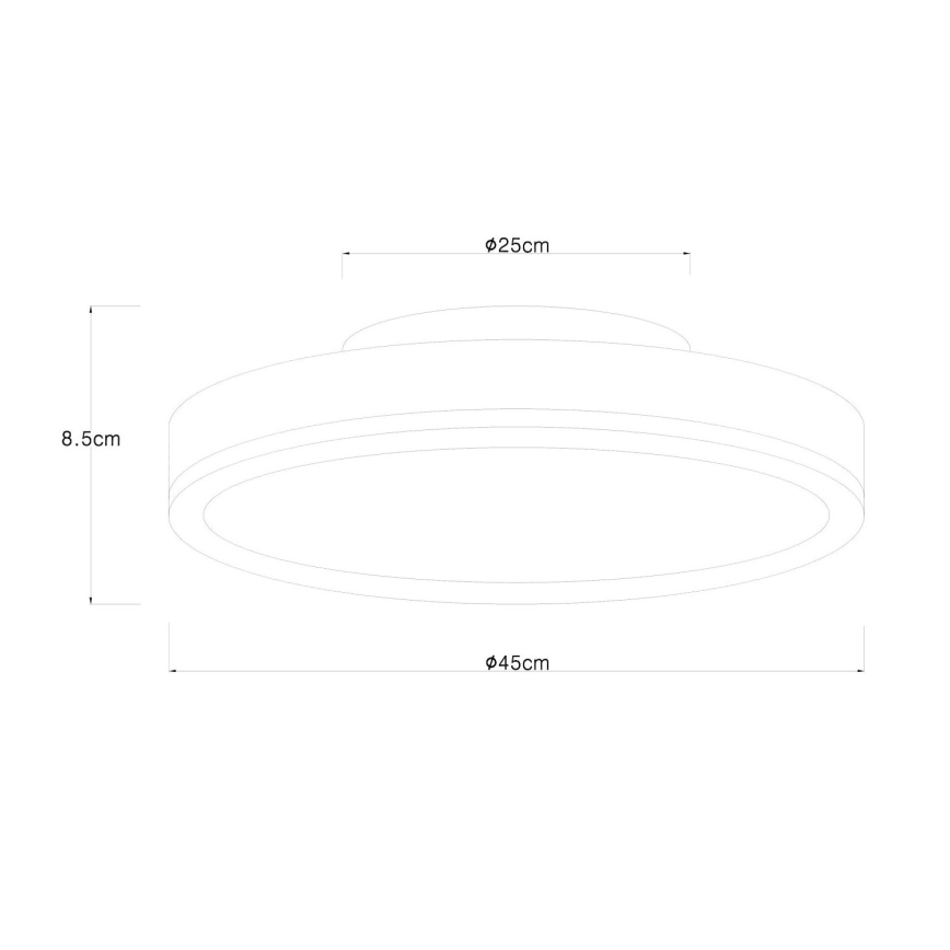Globo - LED Stropna svjetiljka LED/24W/230V pr. 45 cm smeđa