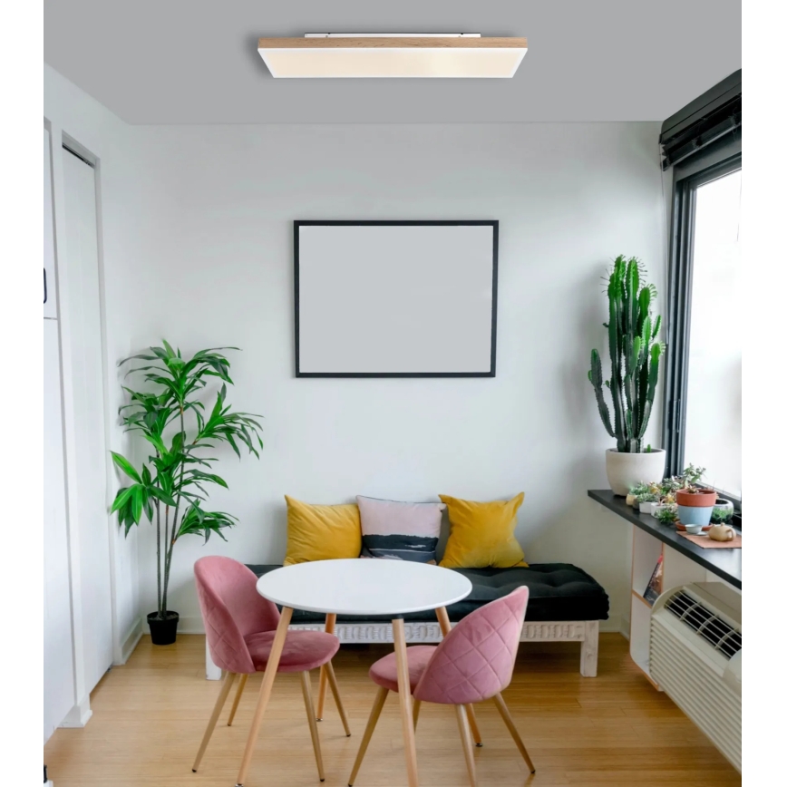Globo - LED stropna svjetiljka s prigušivanjem LED/24W/230V 2700-6500K 20x80 cm + daljinski upravljač