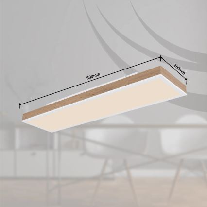 Globo - LED stropna svjetiljka s prigušivanjem LED/24W/230V 2700-6500K 20x80 cm + daljinski upravljač