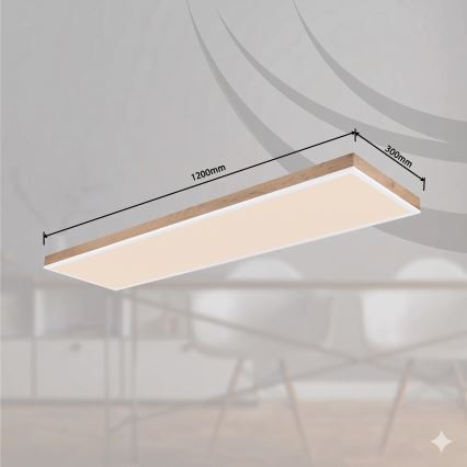 Globo - LED prigušivo stropno svjetlo LED/36W/230V 2700-6500K smeđa/bijela + daljinsko upravljanje