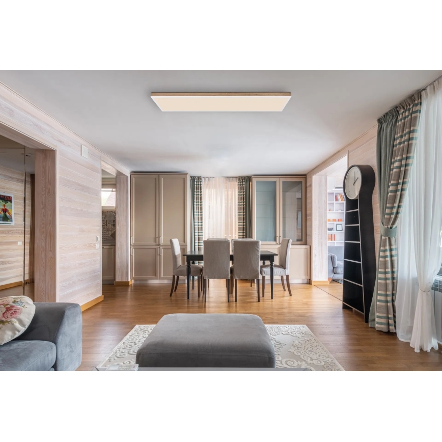 Globo - LED Prigušiva stropna svjetiljka LED/36W/230V 2700-6500K + daljinski upravljač smeđa/bijela