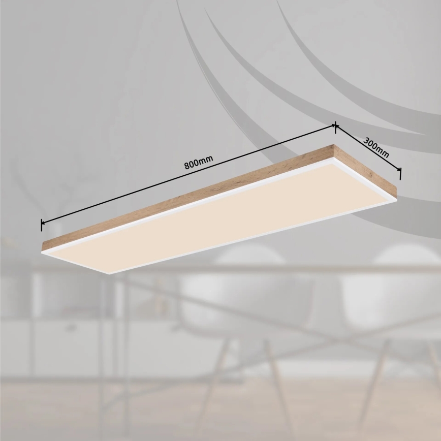 Globo - LED Prigušiva stropna svjetiljka LED/36W/230V 2700-6500K + daljinski upravljač smeđa/bijela