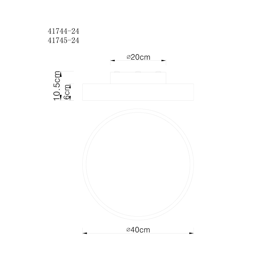 Globo - LED Prigušiva stropna svjetiljka LED/24W/230V 3000-6000K + daljinski upravljač