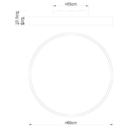 Globo - LED Prigušiva stropna svjetiljka LED/48W/230V + daljinski upravljač