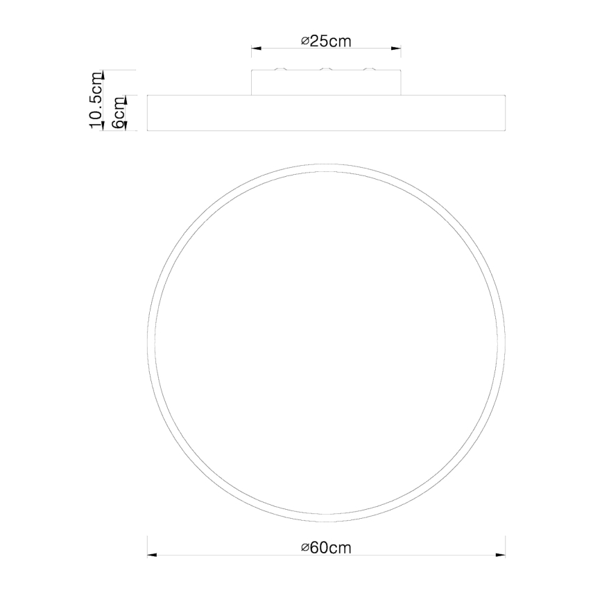 Globo - LED Prigušiva stropna svjetiljka LED/48W/230V 3000-6000K + daljinski upravljač