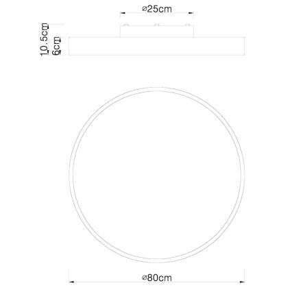 Globo - LED Prigušiva stropna svjetiljka LED/60W/230V 3000-6000K + daljinski upravljač