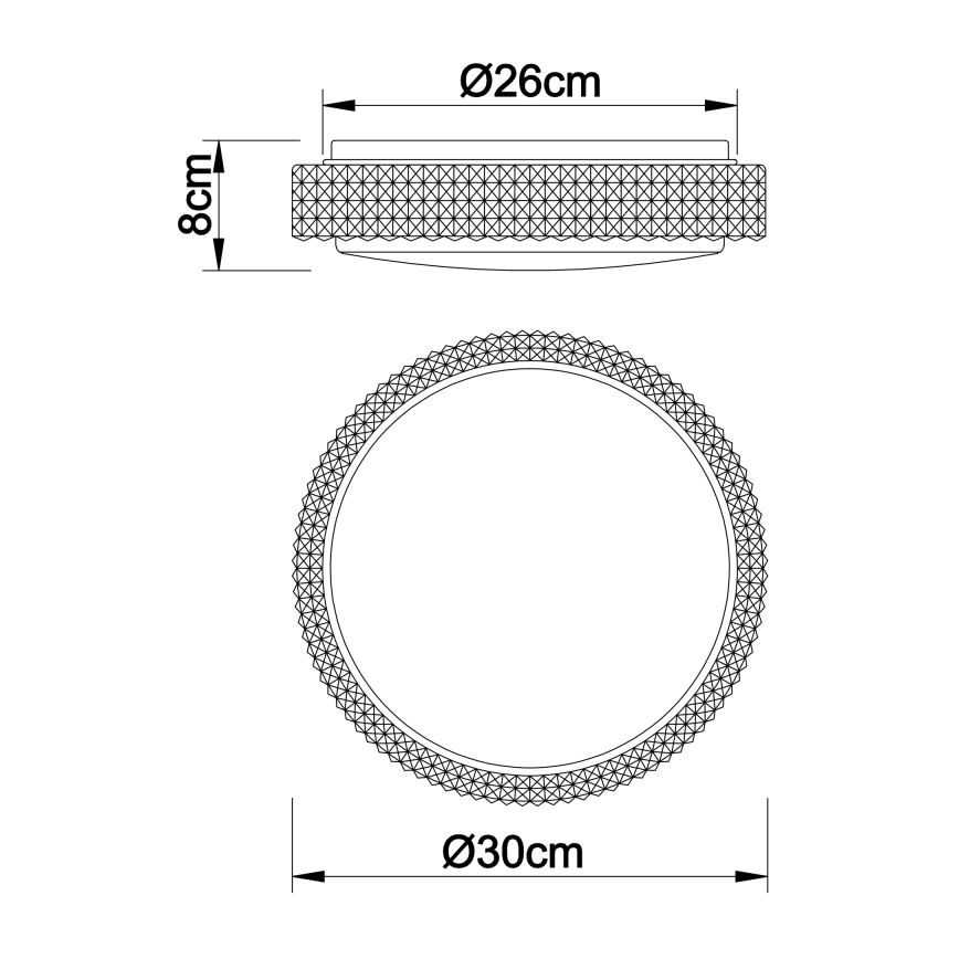 Globo - LED Stropna svjetiljka LED/12W/230V 2700/4200/6500K pr. 30 cm