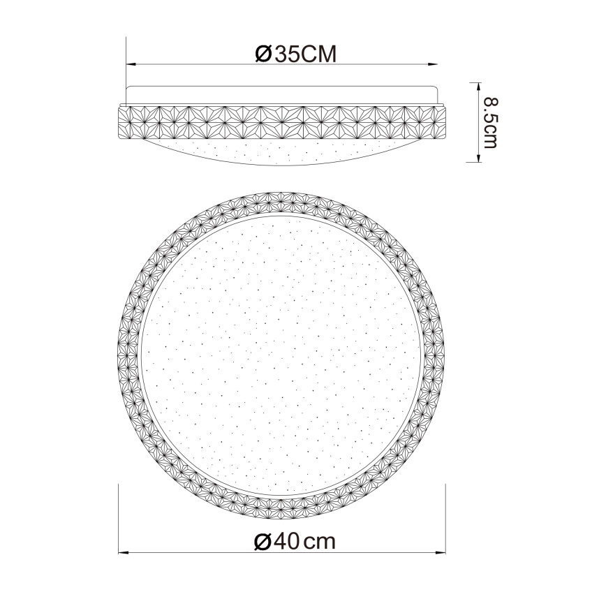 Globo - LED Stropna svjetiljka LED/22W/230V 2700/4200/6500K pr. 40 cm