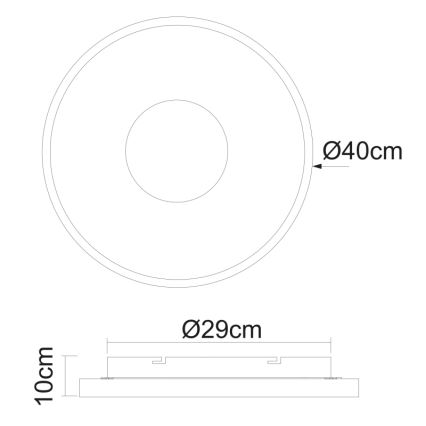 Globo - LED Prigušiva stropna svjetiljka LED/30W/230V + daljinski upravljač