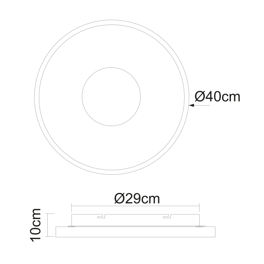 Globo - LED Prigušiva stropna svjetiljka LED/30W/230V 2700-6000K + daljinski upravljač