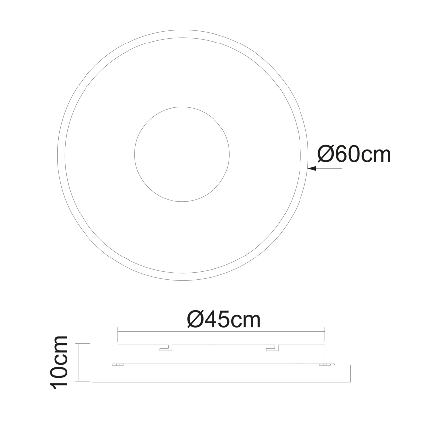 Globo - LED Prigušiva stropna svjetiljka LED/42W/230V 2700-6000K + daljinski upravljač