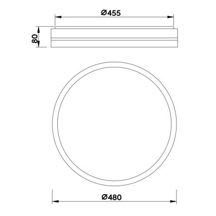 Globo - LED Prigušiva stropna svjetiljka LED/40W/230V + daljinski upravljač