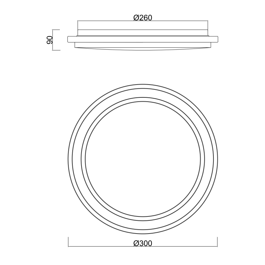 Globo - LED stropna svjetiljka za kupaonicu sa senzorom LED/18W/230V IP44
