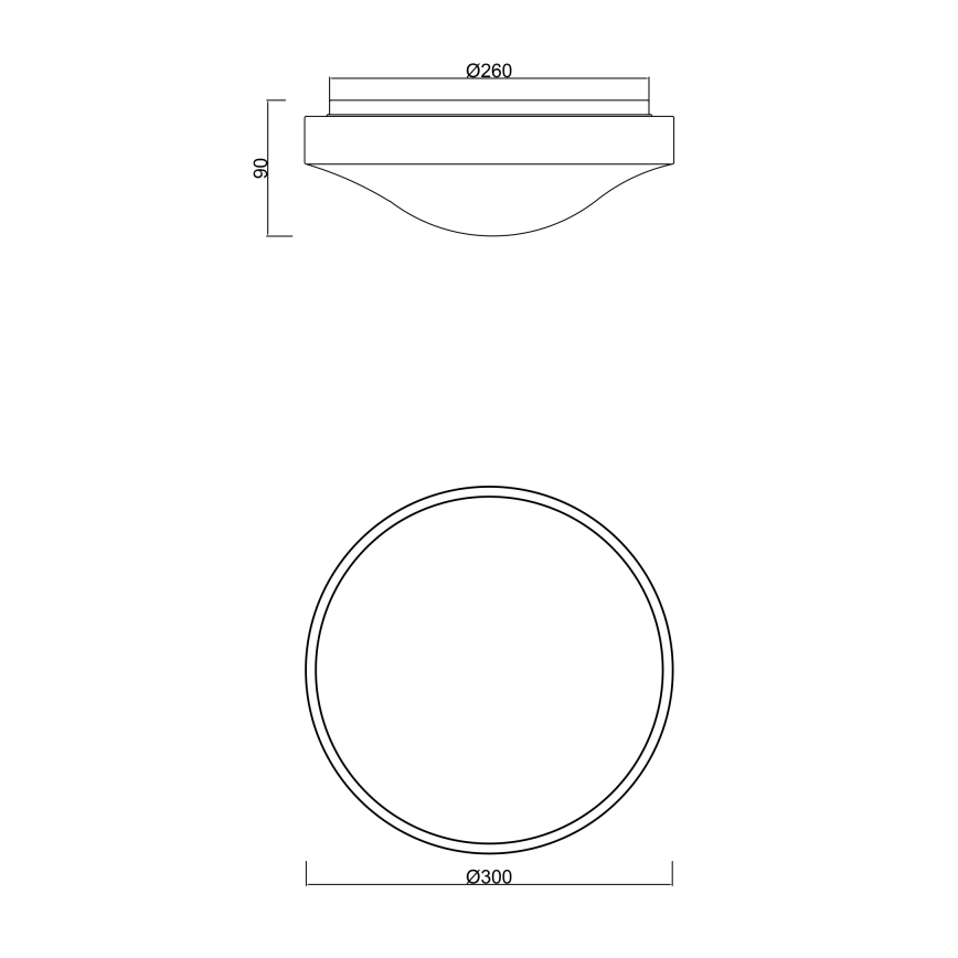 Globo - LED stropna svjetiljka za kupaonicu sa senzorom LED/18W/230V IP44