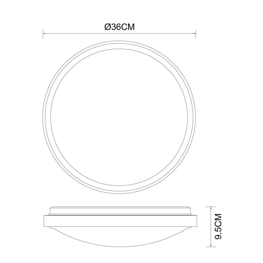Globo - LED Stropna svjetiljka LED/18W/230V 3000/4000/6000K