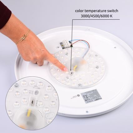 Globo - LED stropna svjetiljka LED/24W/230V 3000/4500/6000K promjer 43,7 cm