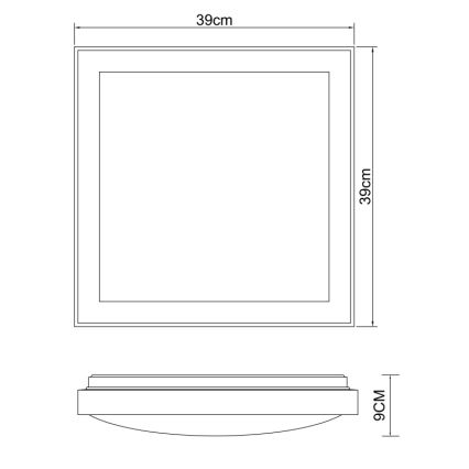 Globo - LED Stropna svjetiljka LED/24W/230V 3000/4500/6000K