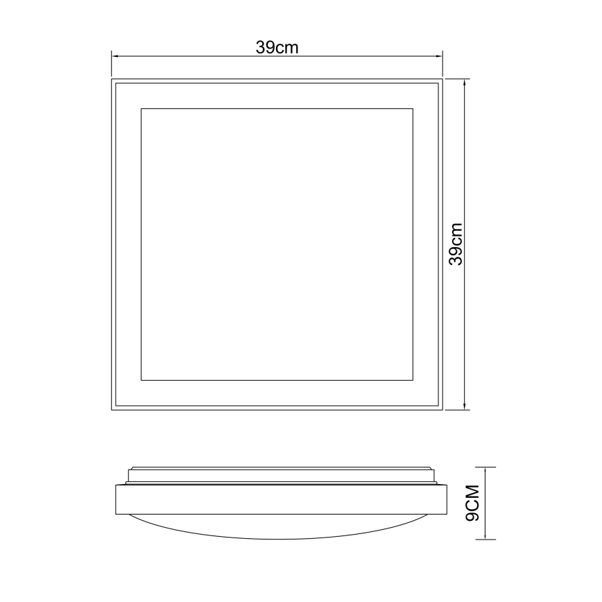 Globo - LED Stropna svjetiljka LED/24W/230V 3000/4500/6000K