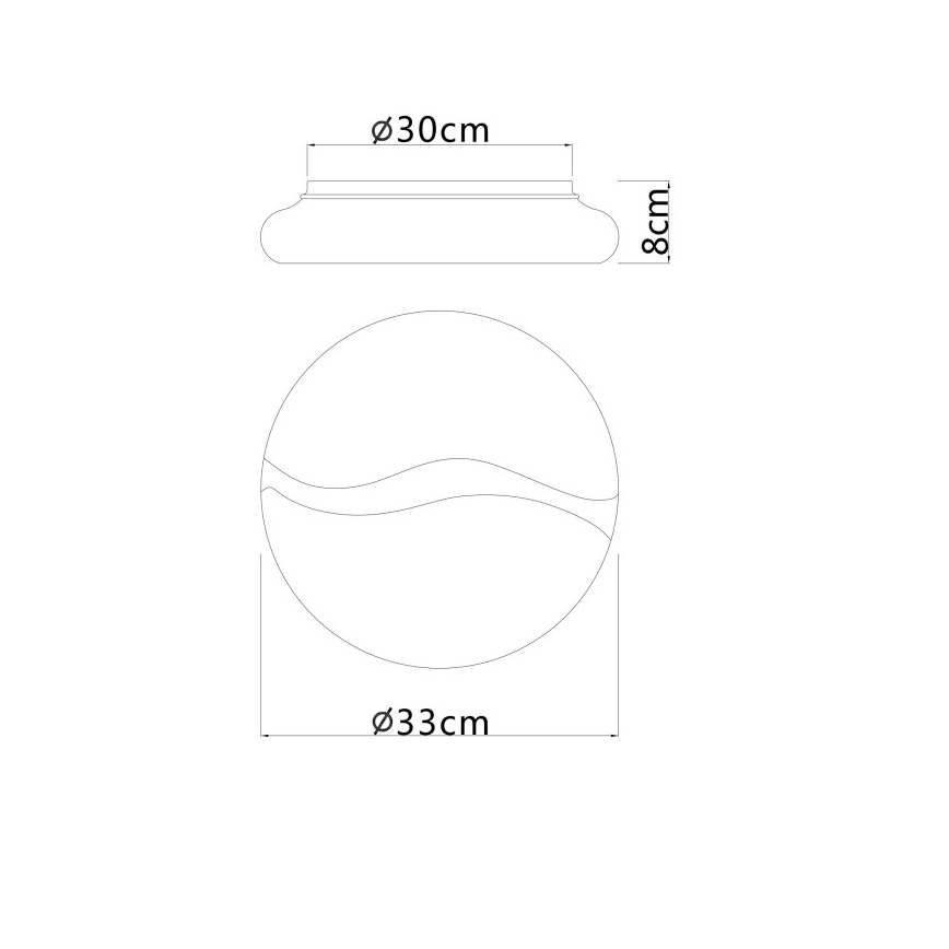 Globo - LED Stropna svjetiljka LED/24W/230V 3000/4200/6000K pr. 33 cm