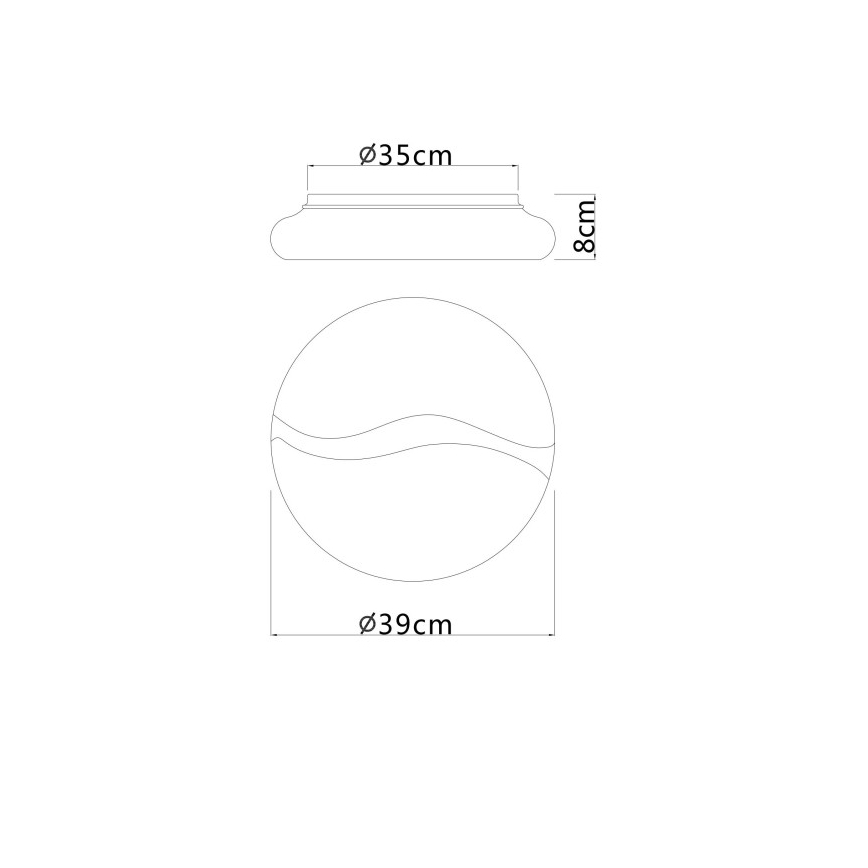Globo - LED Stropna svjetiljka LED/24W/230V 3000/4200/6000K pr. 39 cm