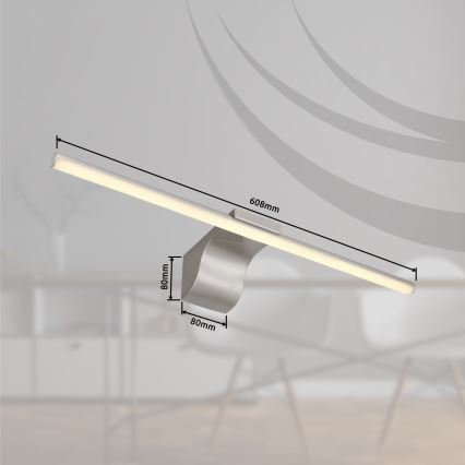 Globo - LED Rasvjeta za ogledalo u kupaonici LED/10W/230V 60,8 cm IP44 sjajni krom