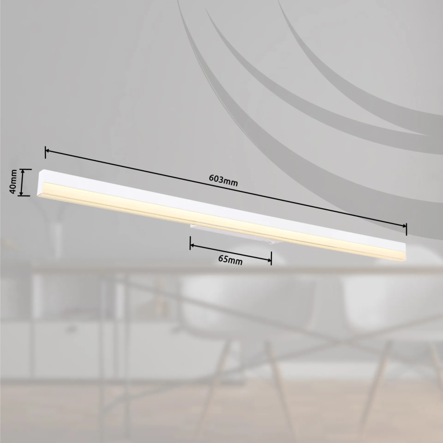 Globo - LED Zidna svjetiljka LED/18W/230V 3000/6000K 80 cm bijela