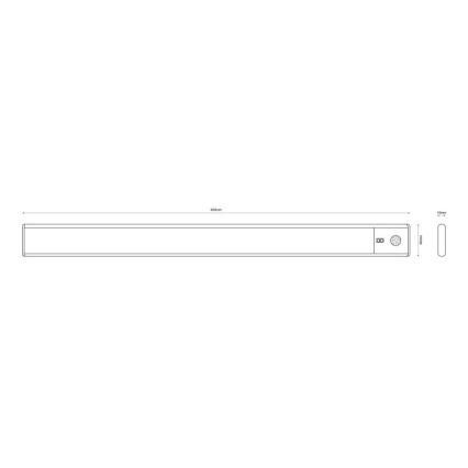 Globo - LED Prigušiva punjiva podelementna svjetiljka LED/2,5W/5V 4000K 1100 mAh 40 cm