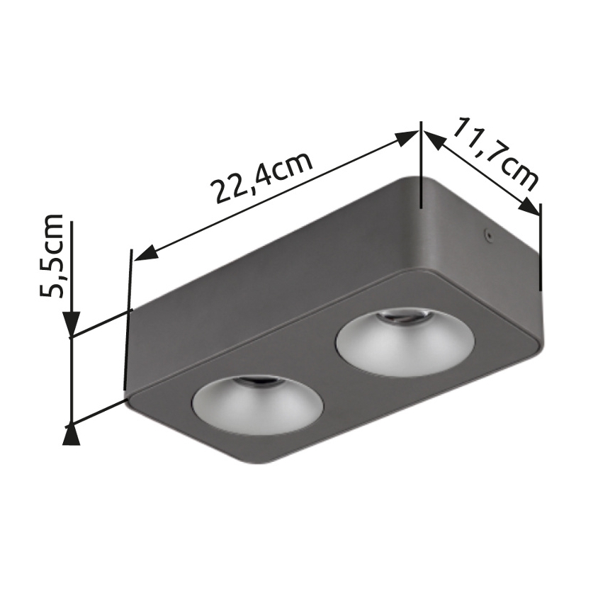 Globo - LED Stropna svjetiljka LED/11W/230V 11,7x22,4 cm